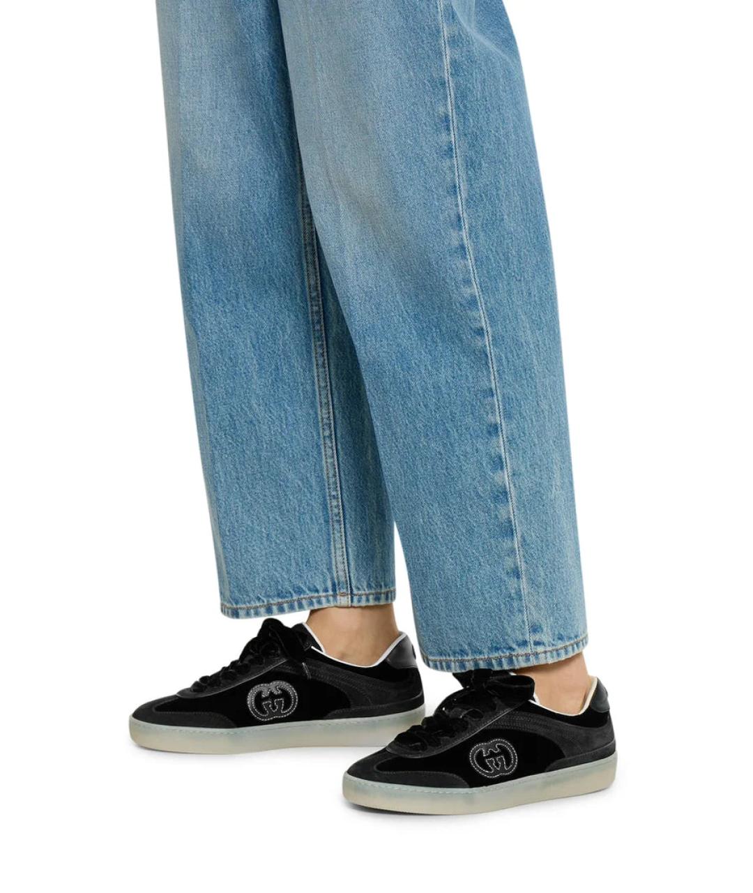 GUCCI Черные кеды, фото 3