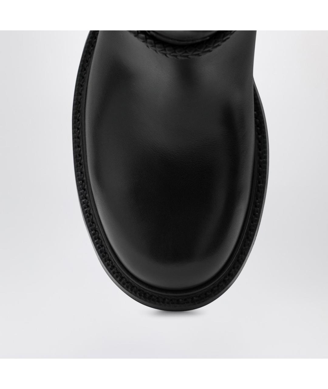 BOTTEGA VENETA Черные кожаные ботинки, фото 3