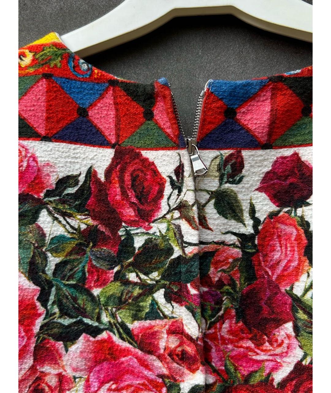 DOLCE&GABBANA Красное хлопковое повседневное платье, фото 6