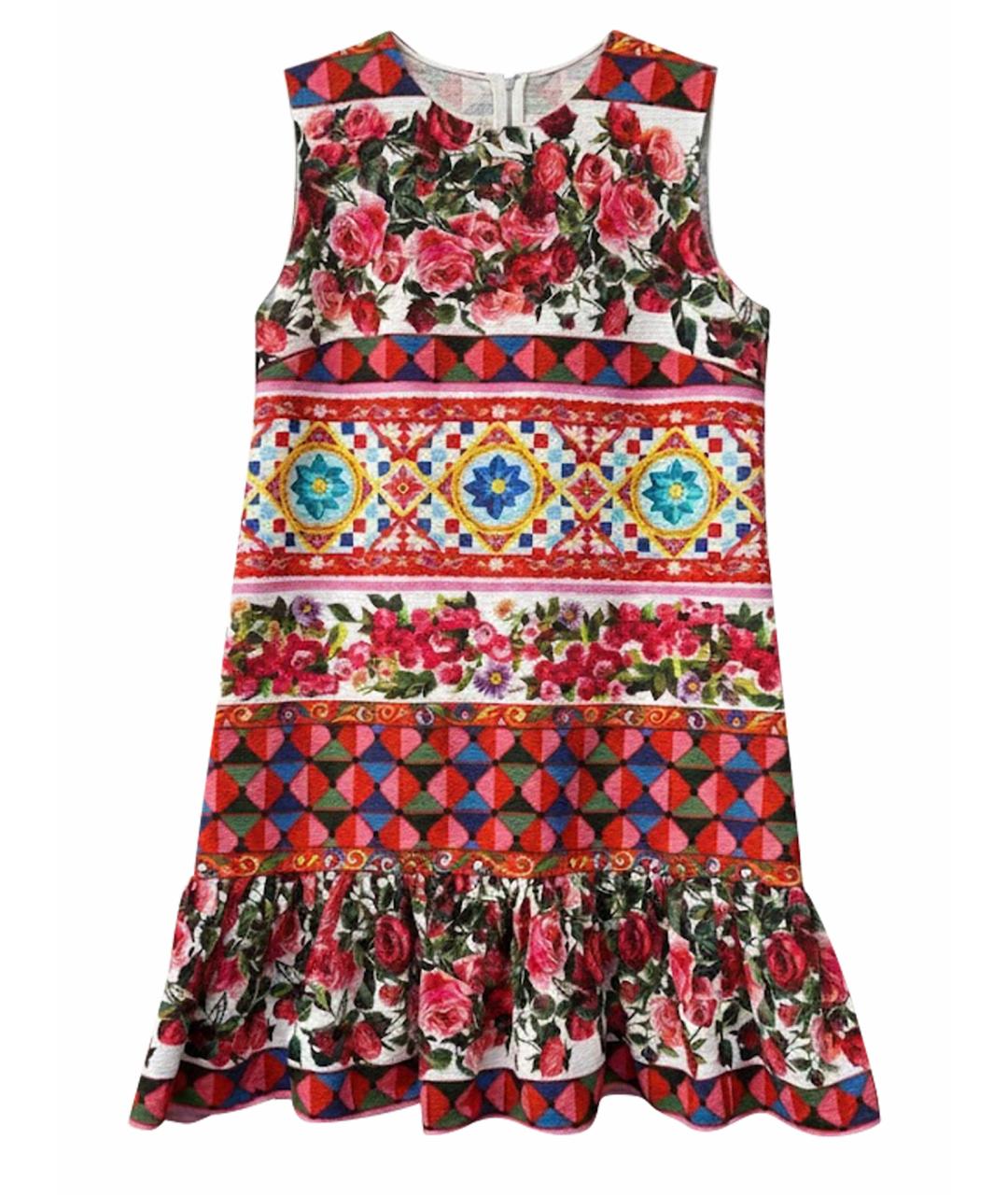 DOLCE&GABBANA Красное хлопковое повседневное платье, фото 1