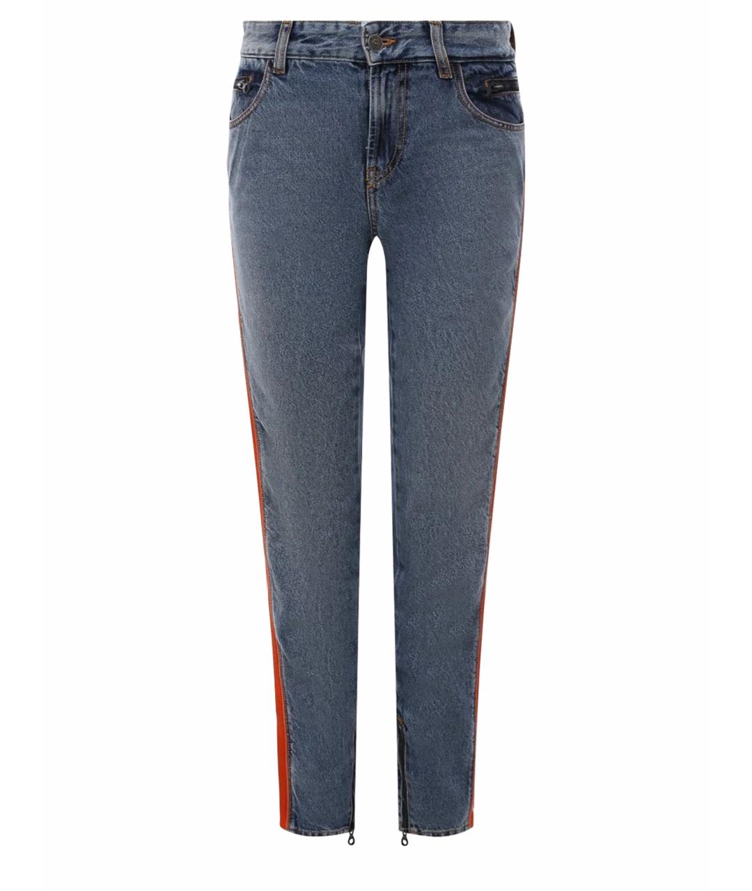 DIESEL Голубые хлопковые джинсы слим, фото 5