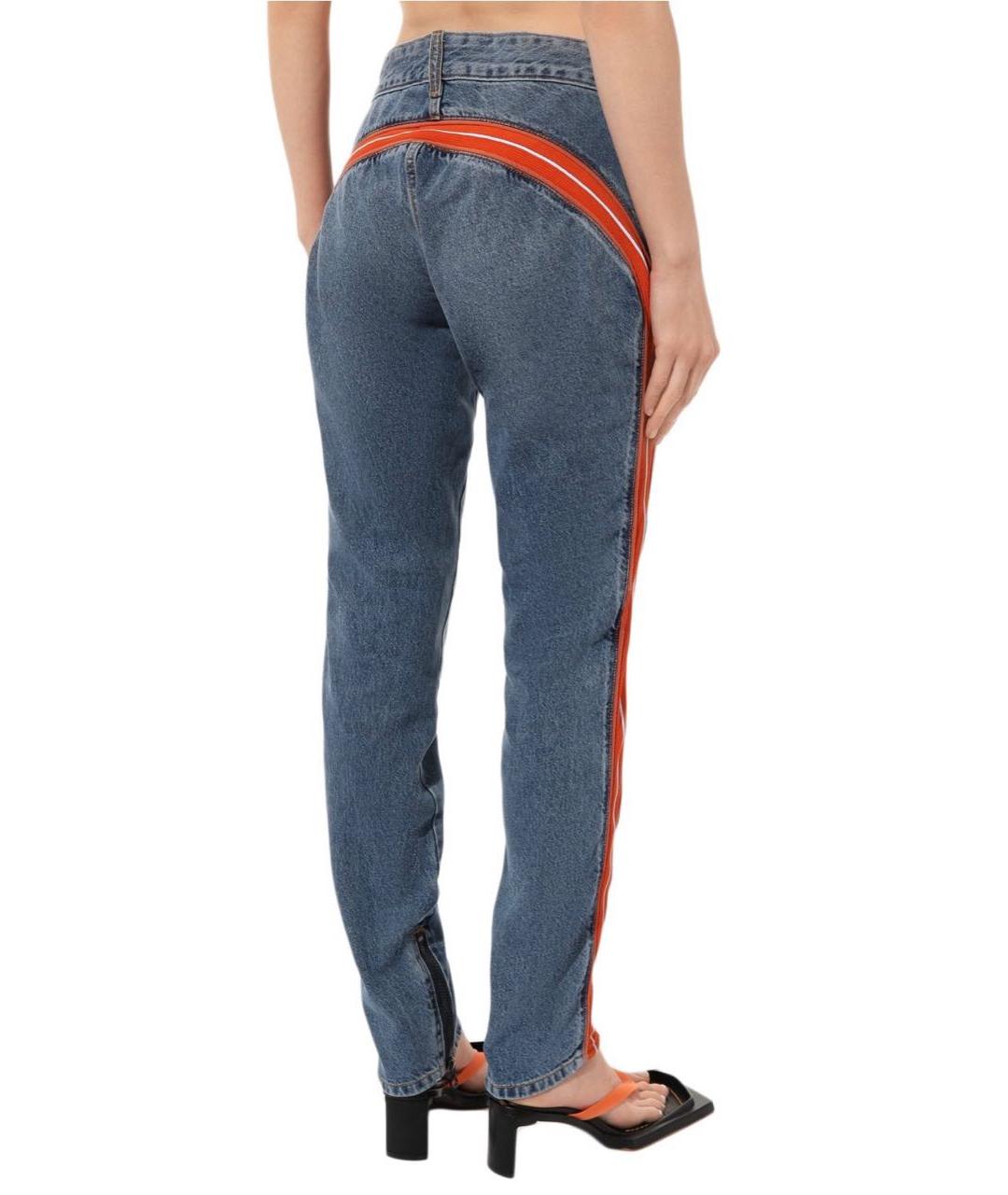 DIESEL Голубые хлопковые джинсы слим, фото 2