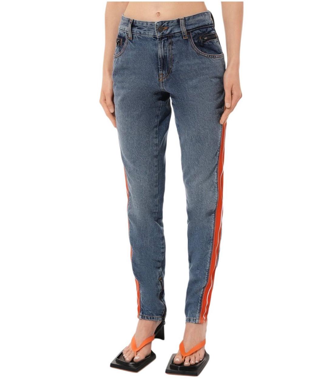 DIESEL Голубые хлопковые джинсы слим, фото 3