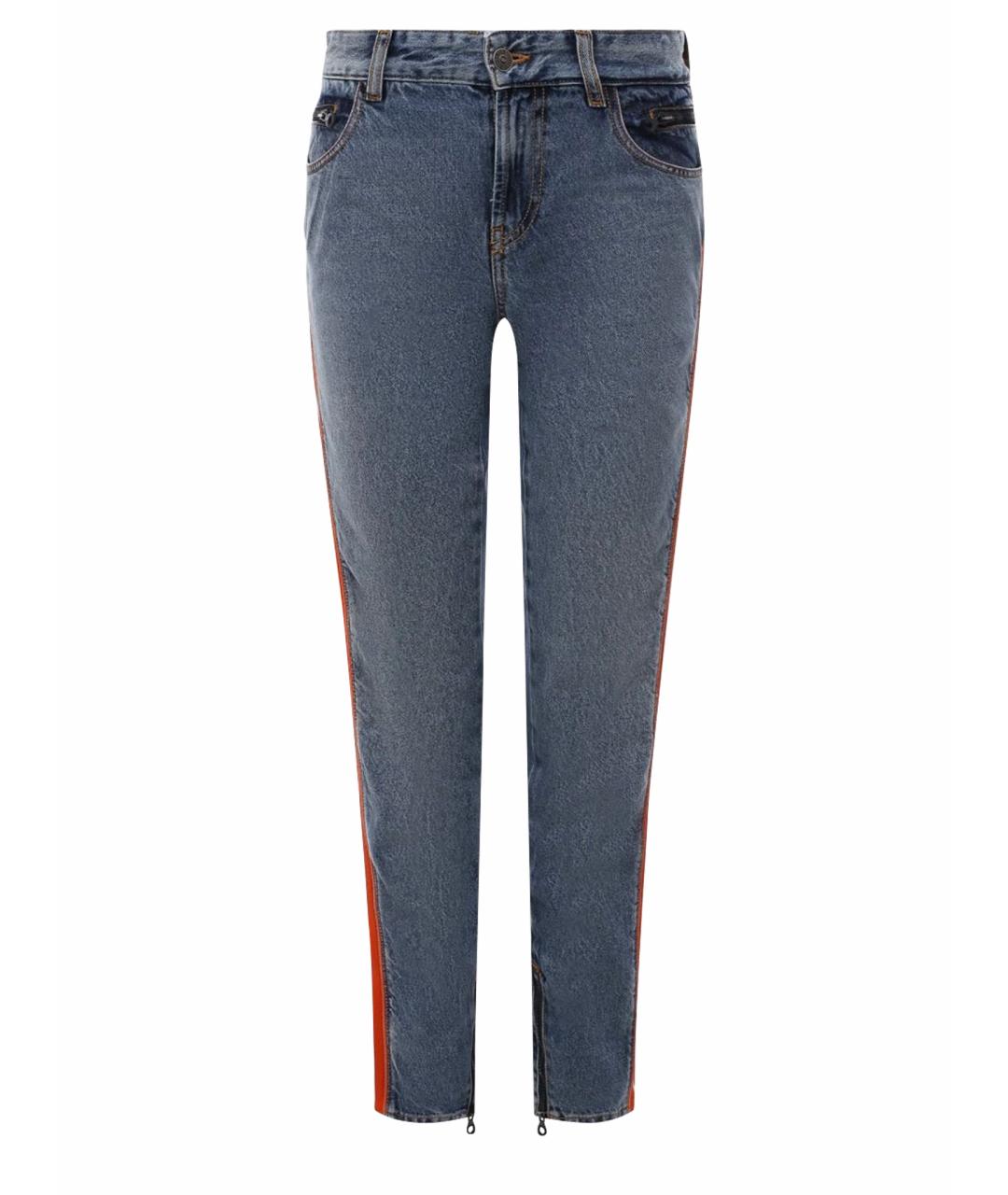 DIESEL Голубые хлопковые джинсы слим, фото 1