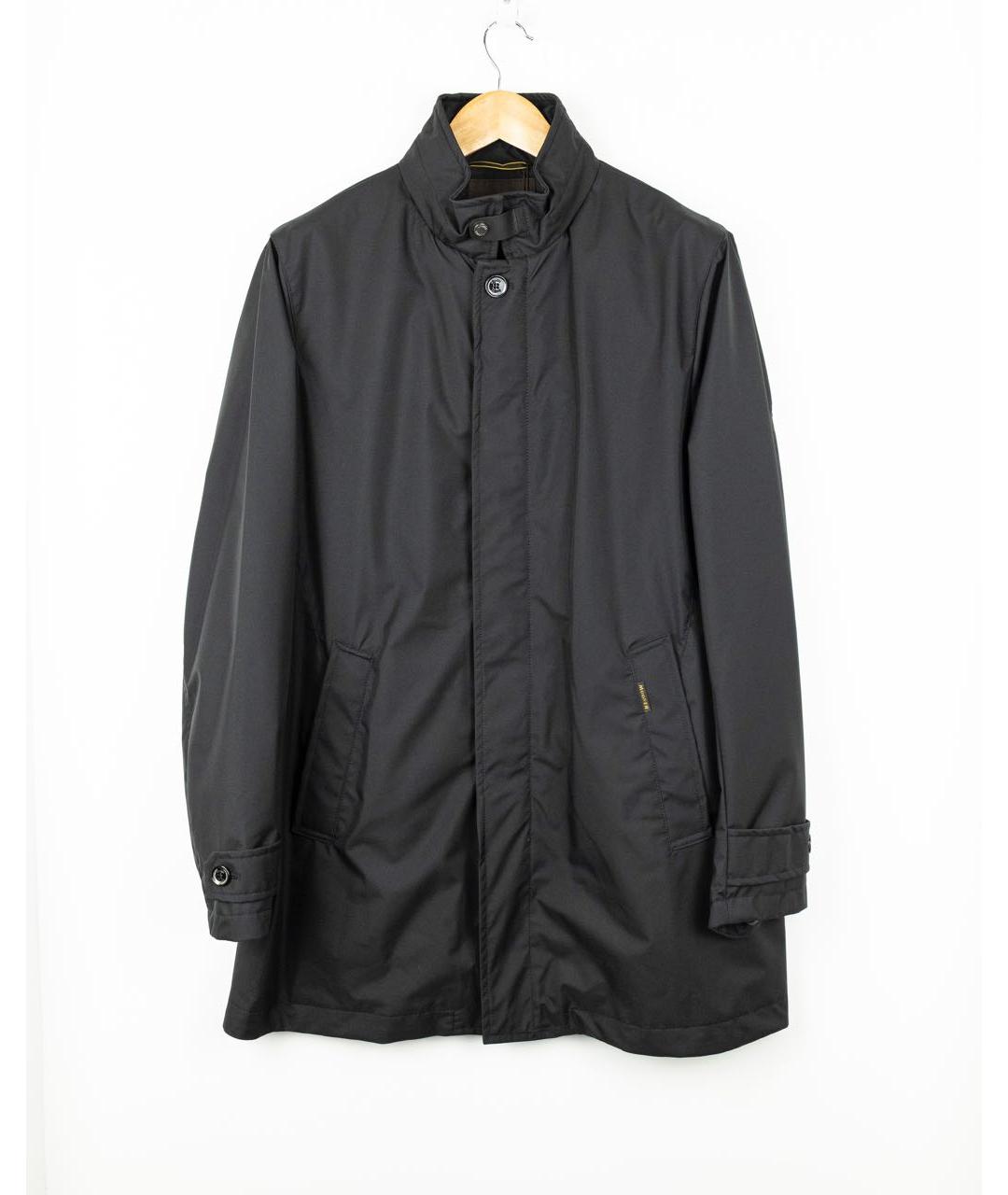 MOORER Черный тренч / плащ, фото 5