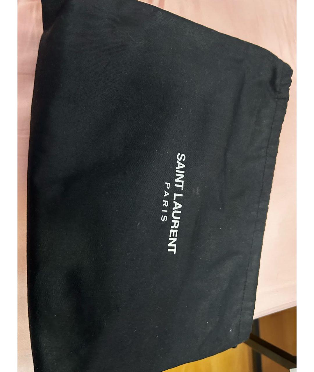 SAINT LAURENT Красная кожаная сумка через плечо, фото 5