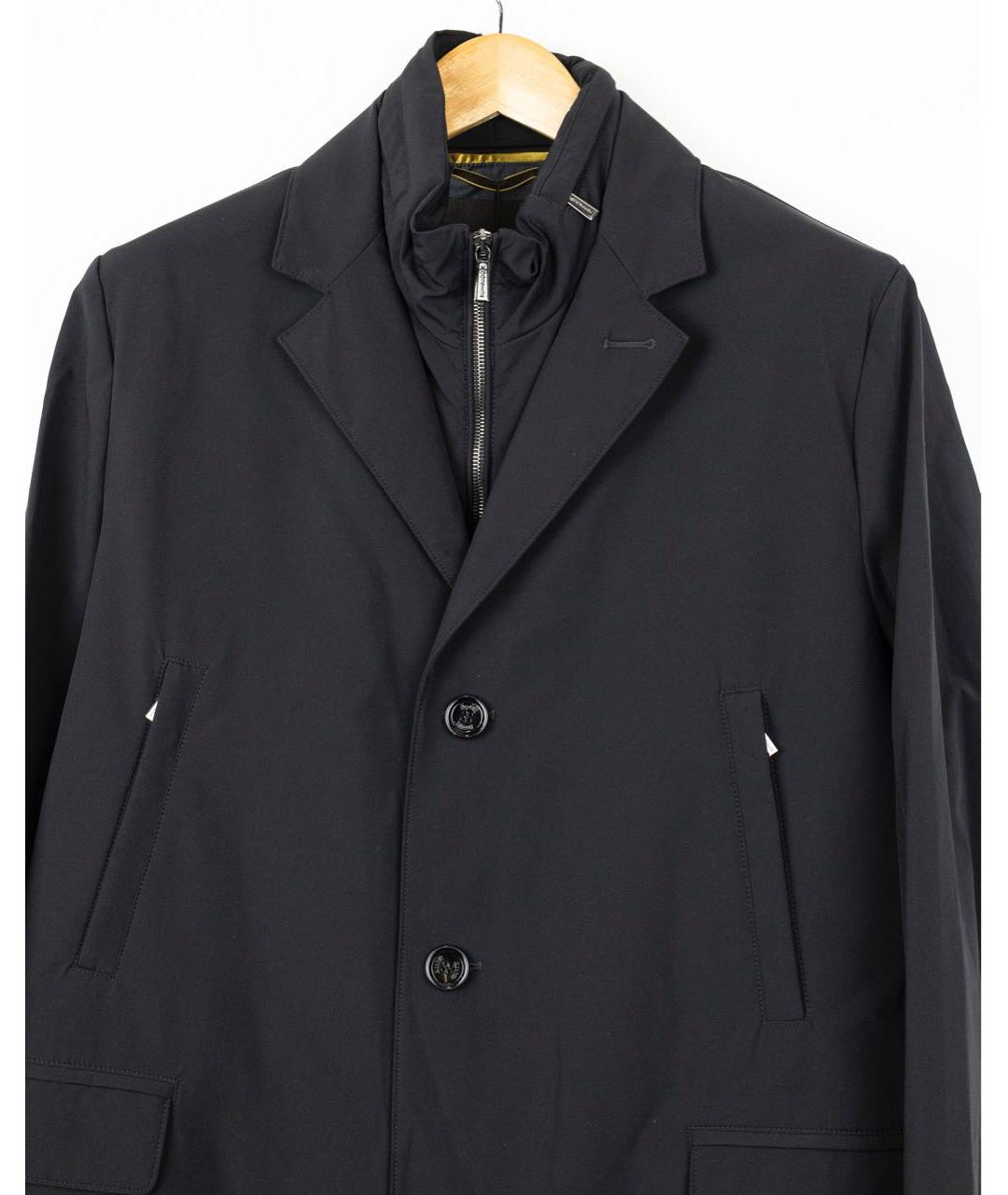 MOORER Черный тренч / плащ, фото 4