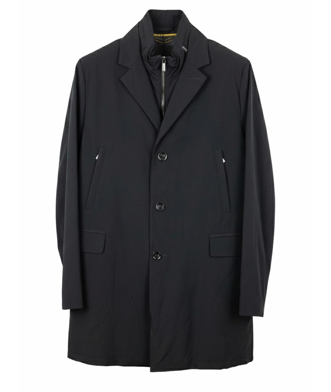 MOORER Черный тренч / плащ, фото 1