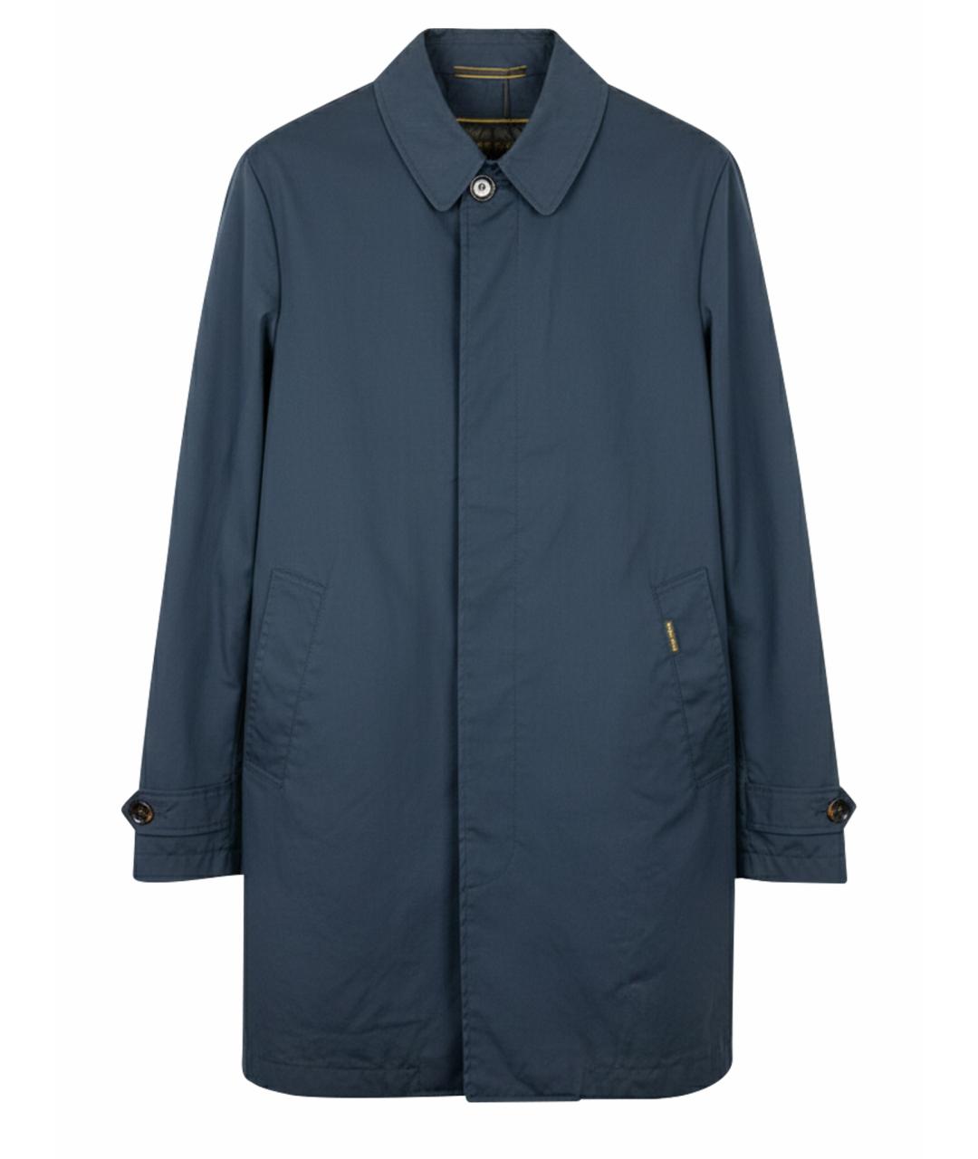 MOORER Темно-синий тренч / плащ, фото 1