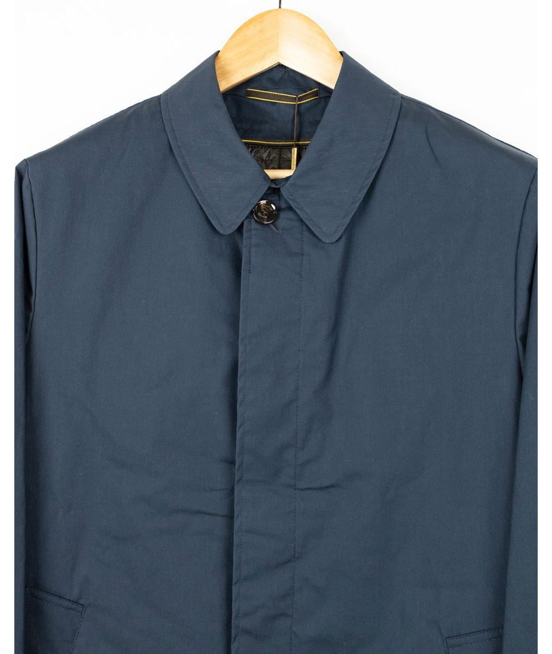 MOORER Темно-синий тренч / плащ, фото 3