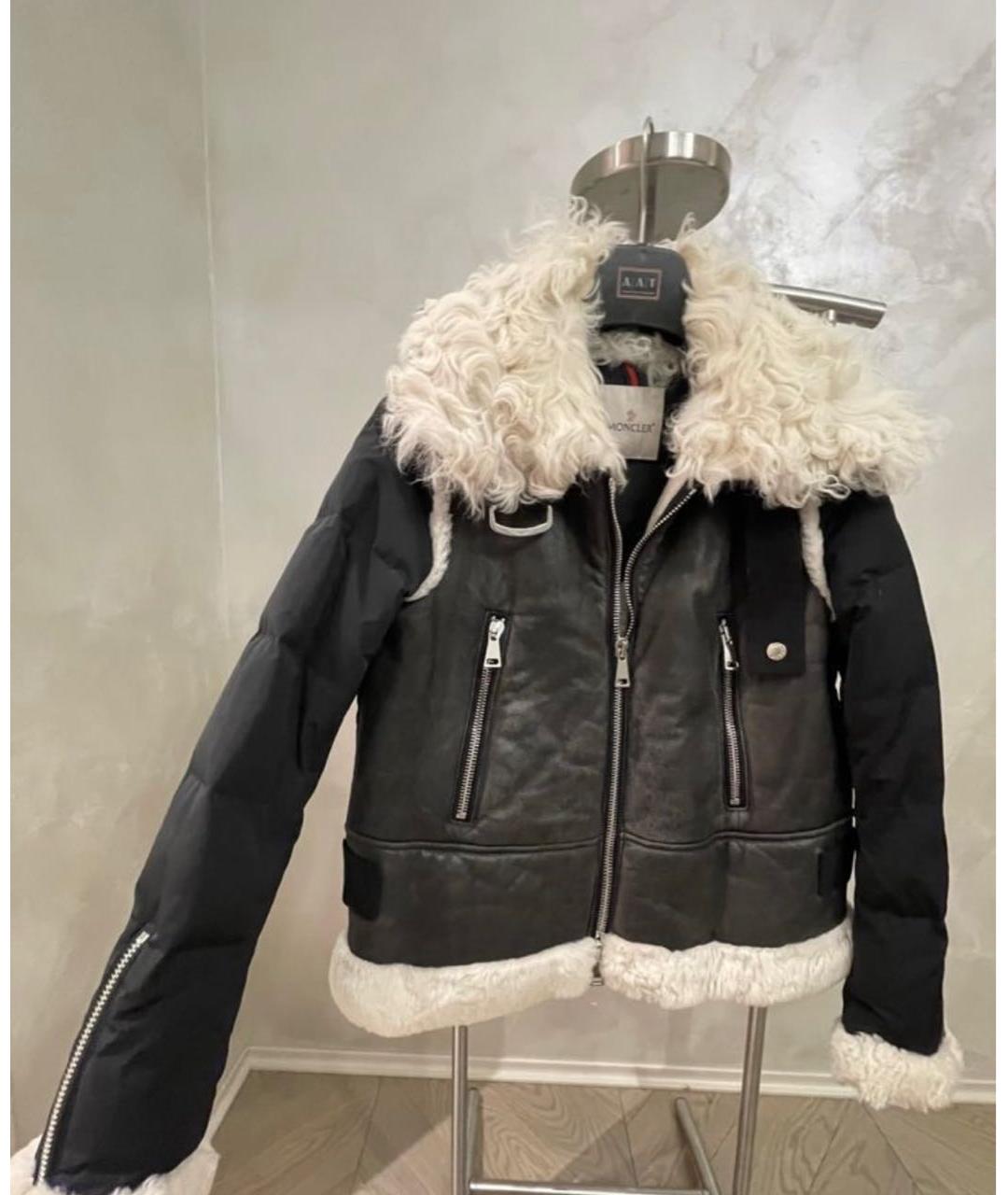 MONCLER Черная замшевая куртка, фото 6