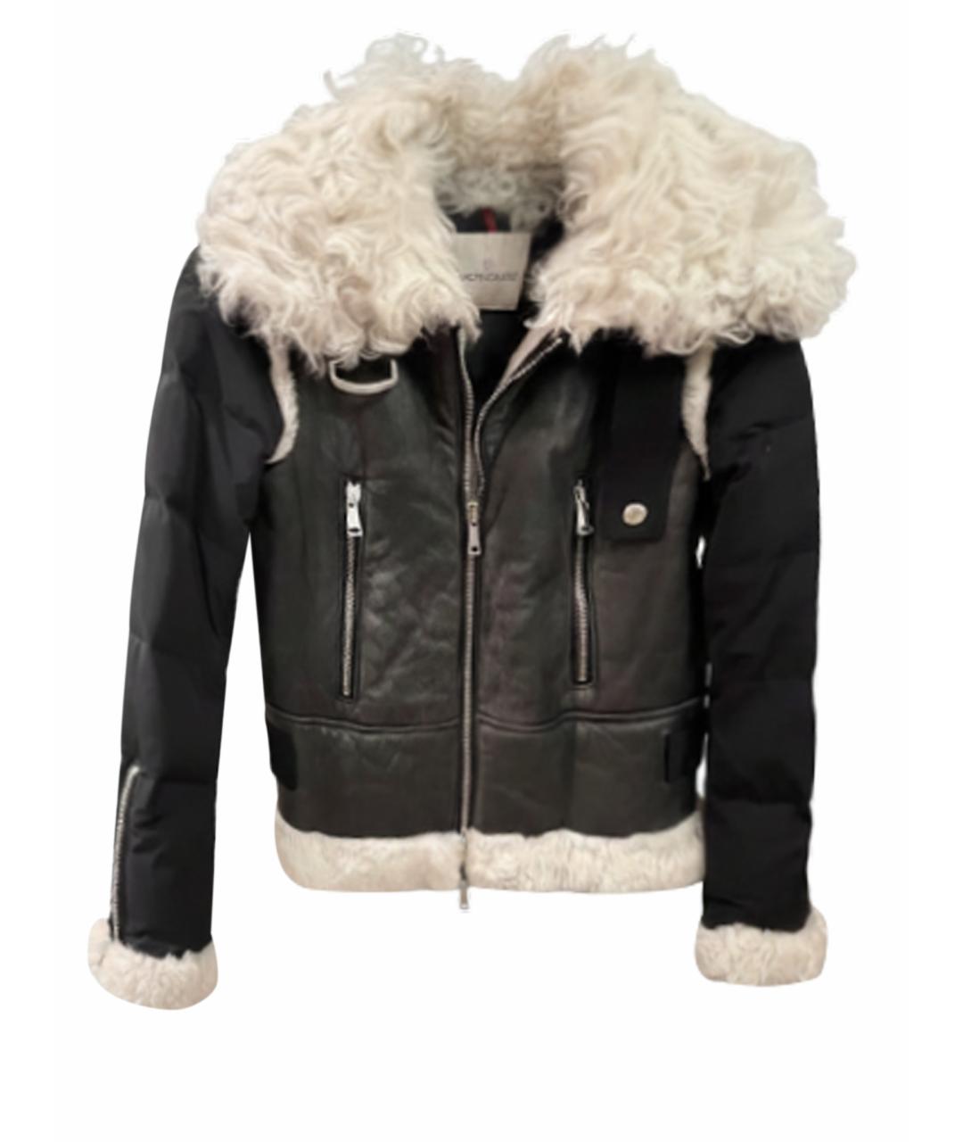 MONCLER Черная замшевая куртка, фото 1