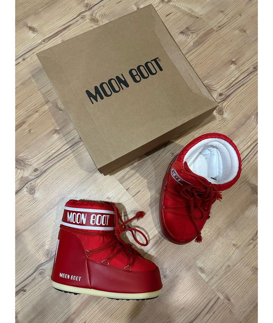 MOON BOOT Красные ботинки, фото 6