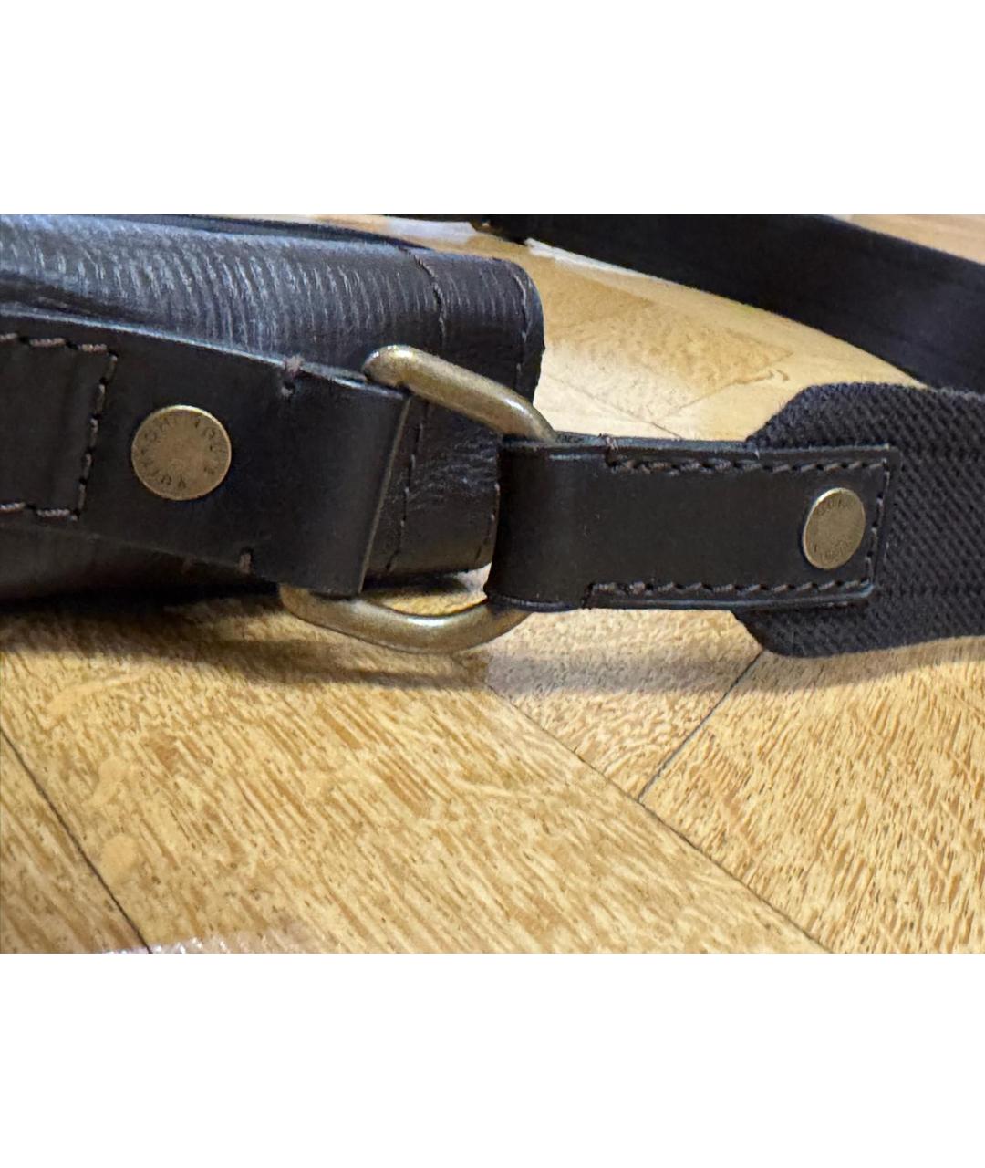 LOUIS VUITTON Коричневая кожаная сумка на плечо, фото 7