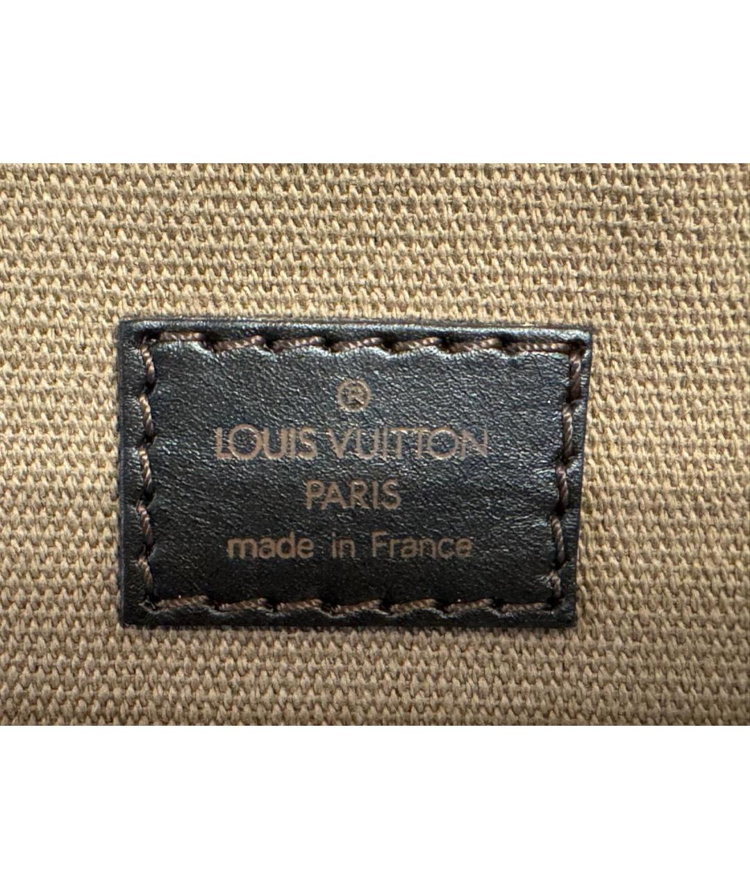 LOUIS VUITTON Коричневая кожаная сумка на плечо, фото 2