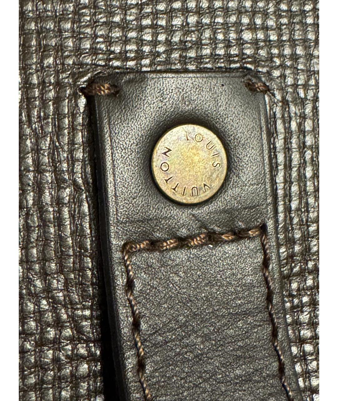 LOUIS VUITTON Коричневая кожаная сумка на плечо, фото 6