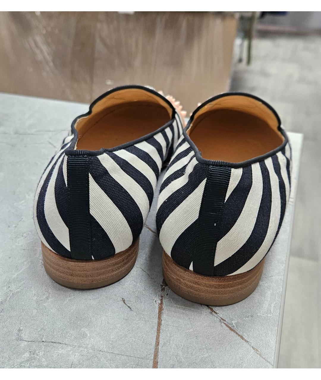 CHRISTIAN LOUBOUTIN Мульти текстильные лоферы, фото 4