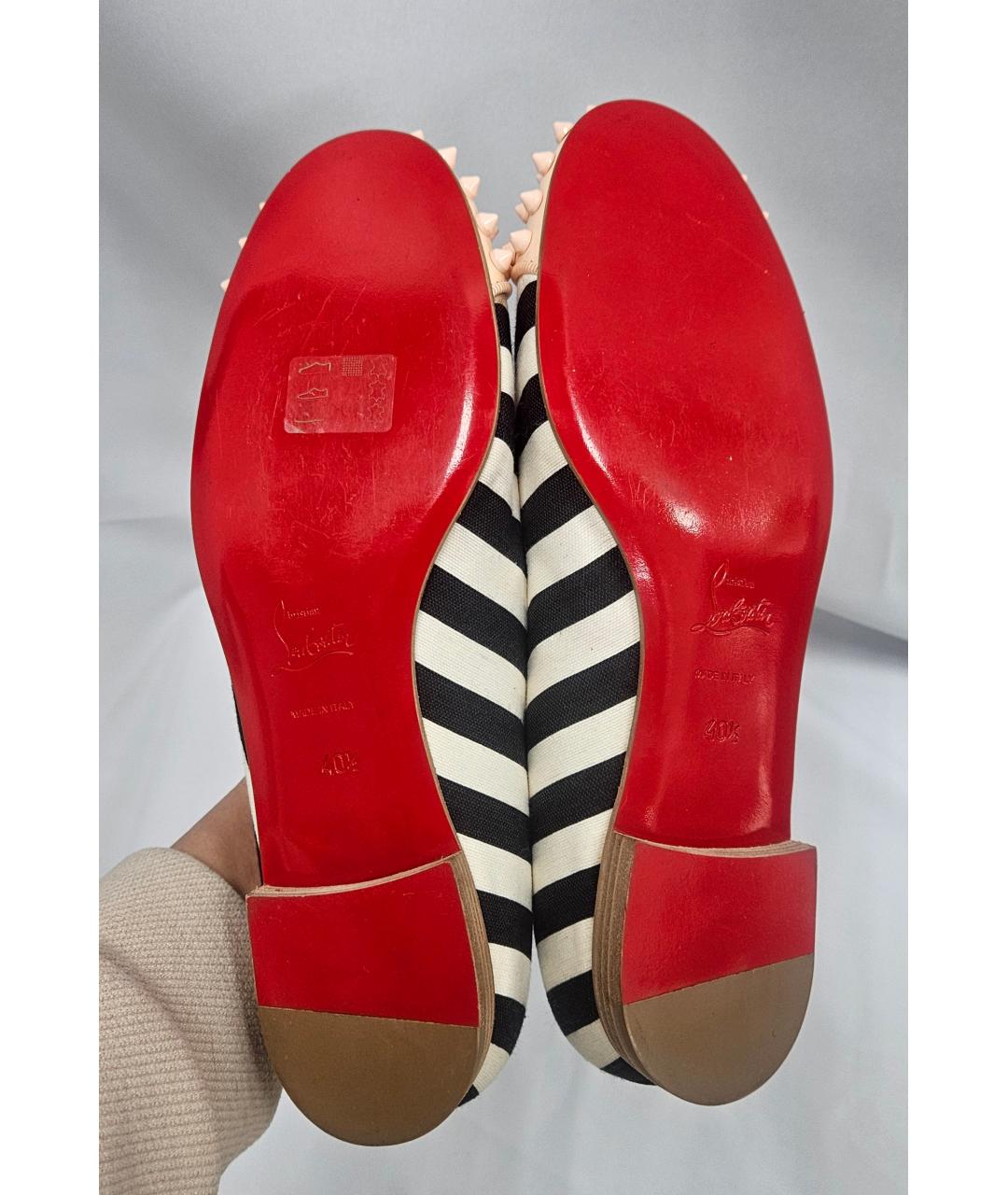 CHRISTIAN LOUBOUTIN Мульти текстильные лоферы, фото 5