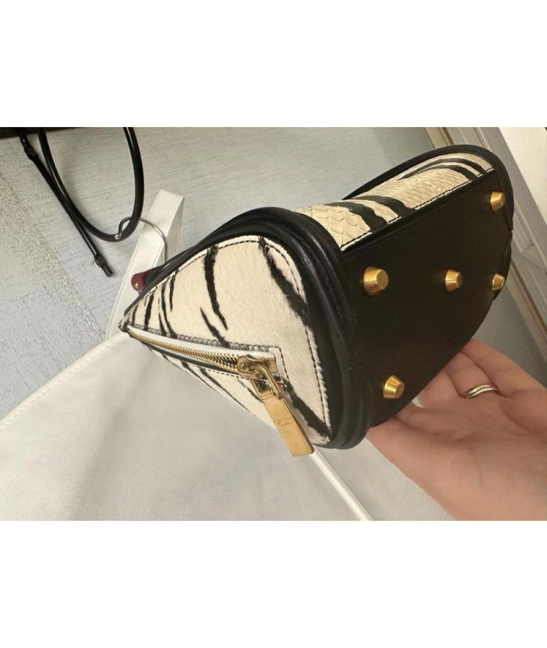 ALEXANDER MCQUEEN Сумка с короткими ручками из экзотической кожи, фото 7