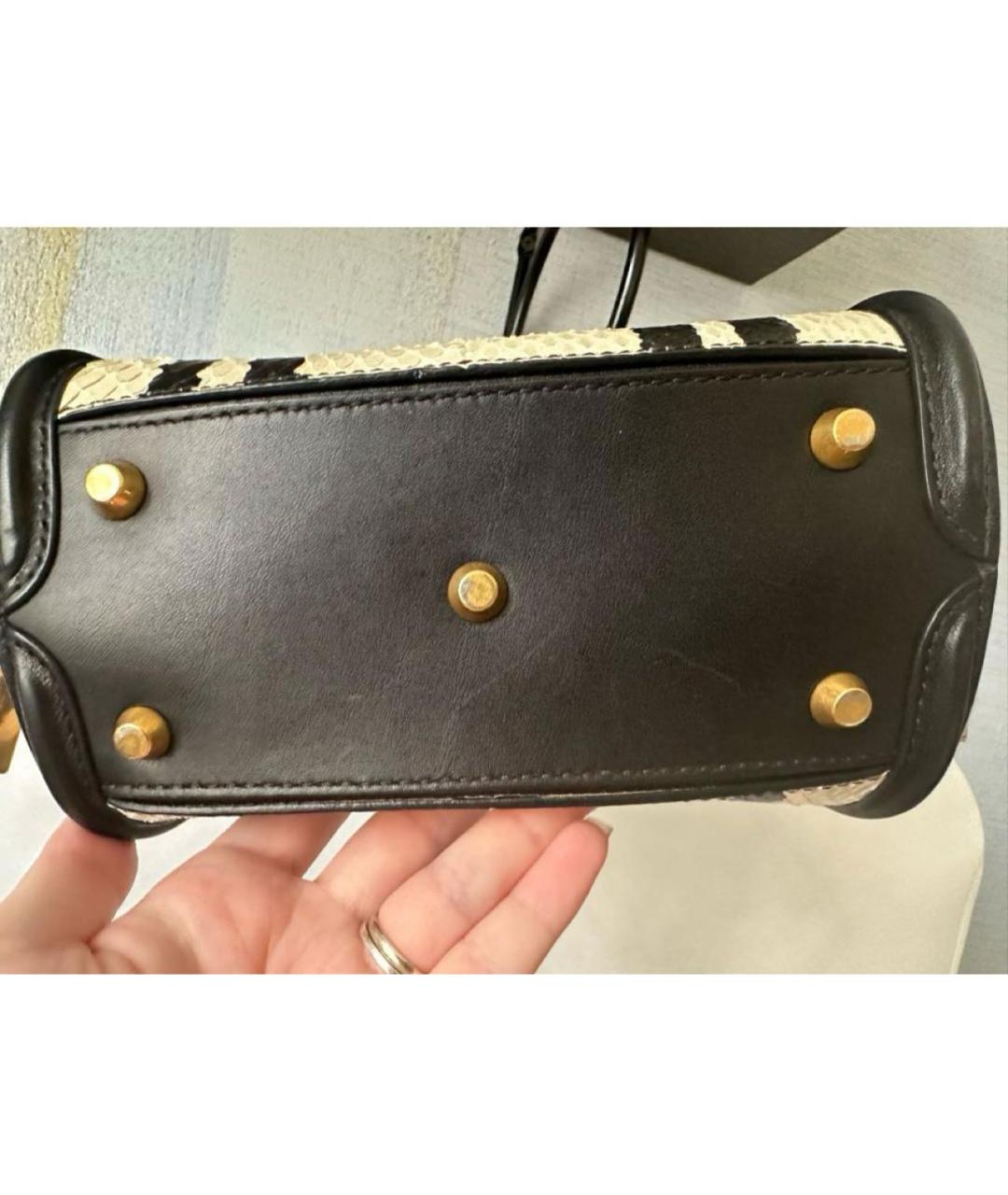 ALEXANDER MCQUEEN Сумка с короткими ручками из экзотической кожи, фото 5