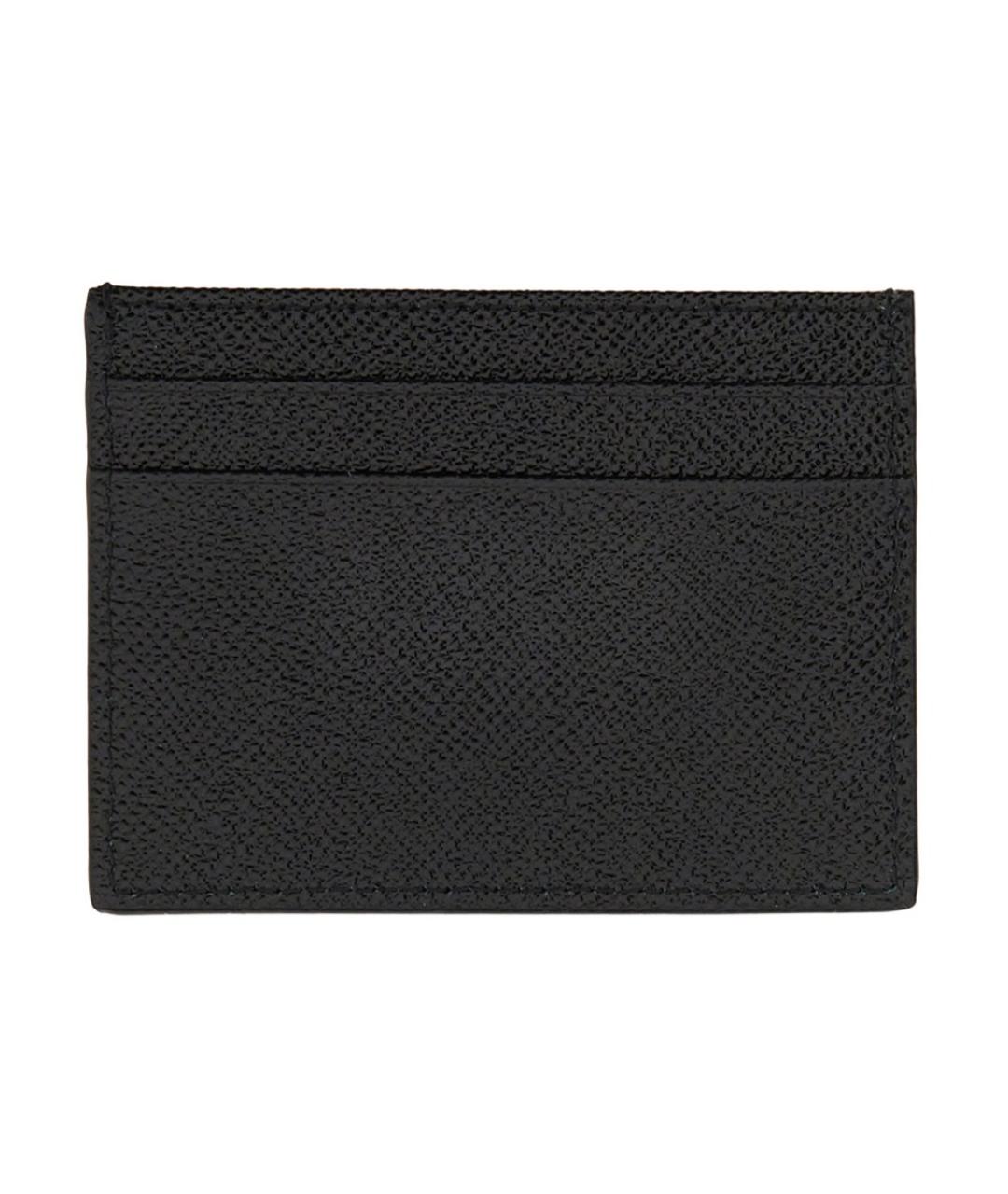 DOLCE&GABBANA Черный кожаный кардхолдер, фото 2