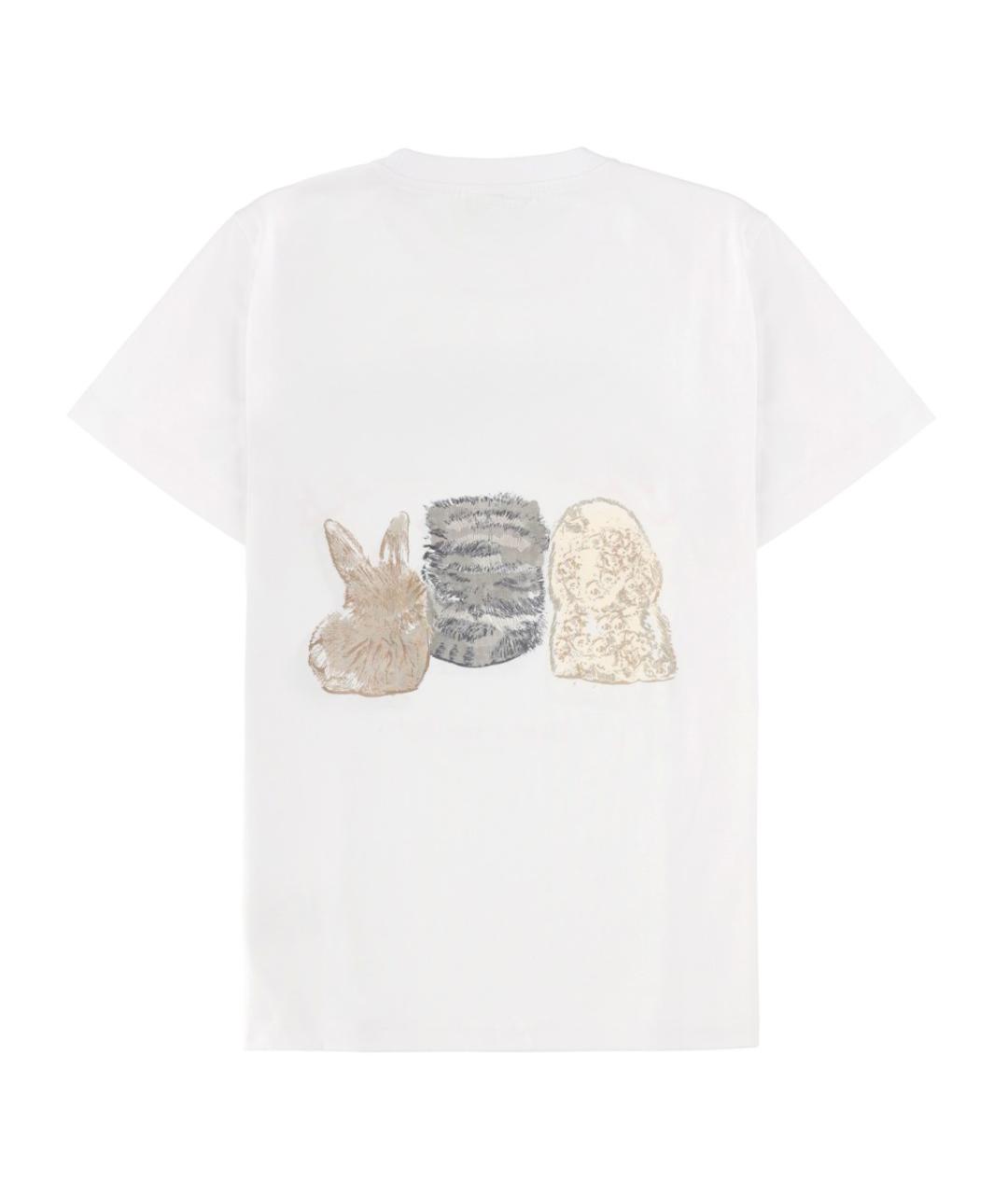 GANNI Мульти хлопковая футболка, фото 2