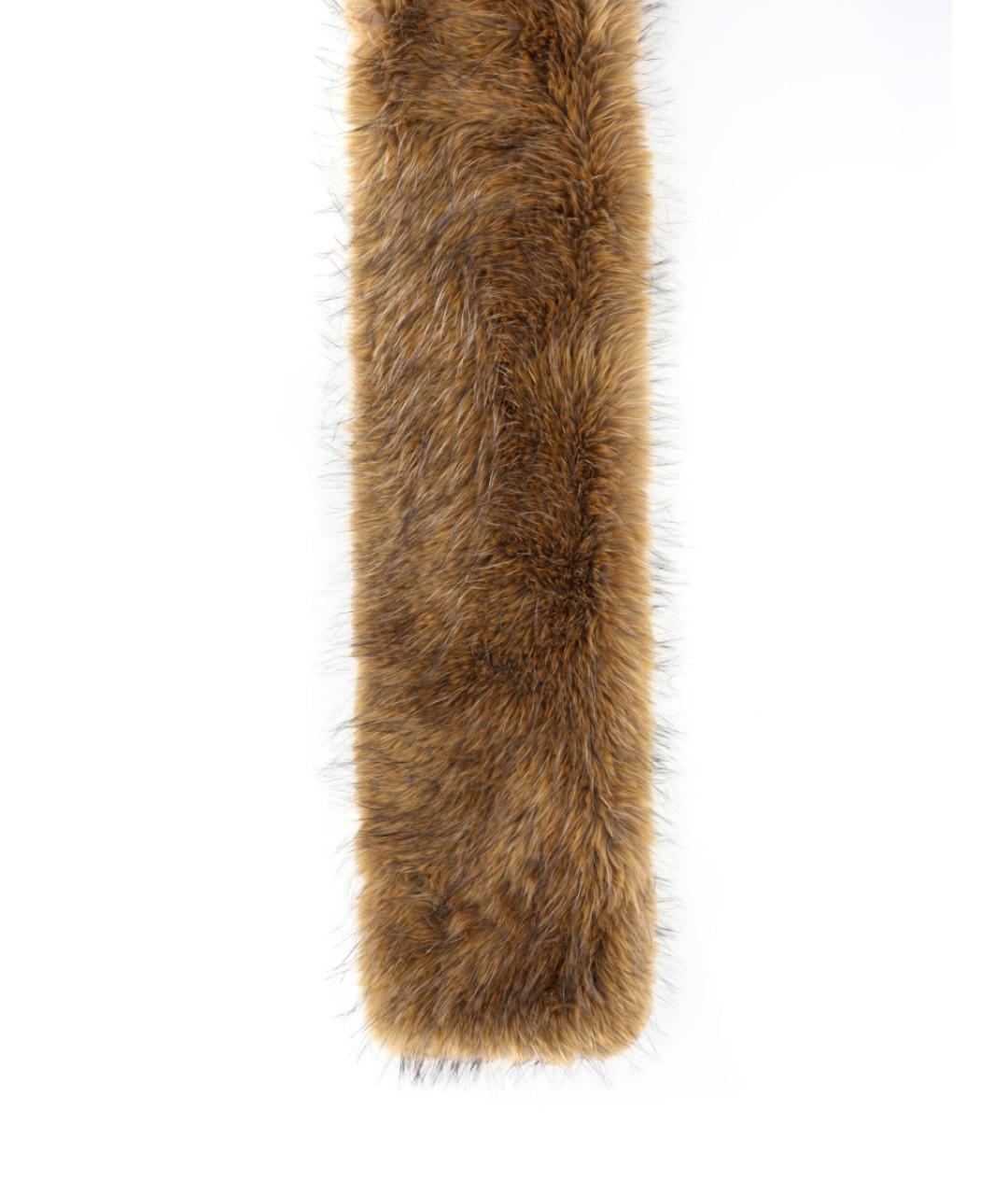 GANNI Коричневый шарф, фото 3