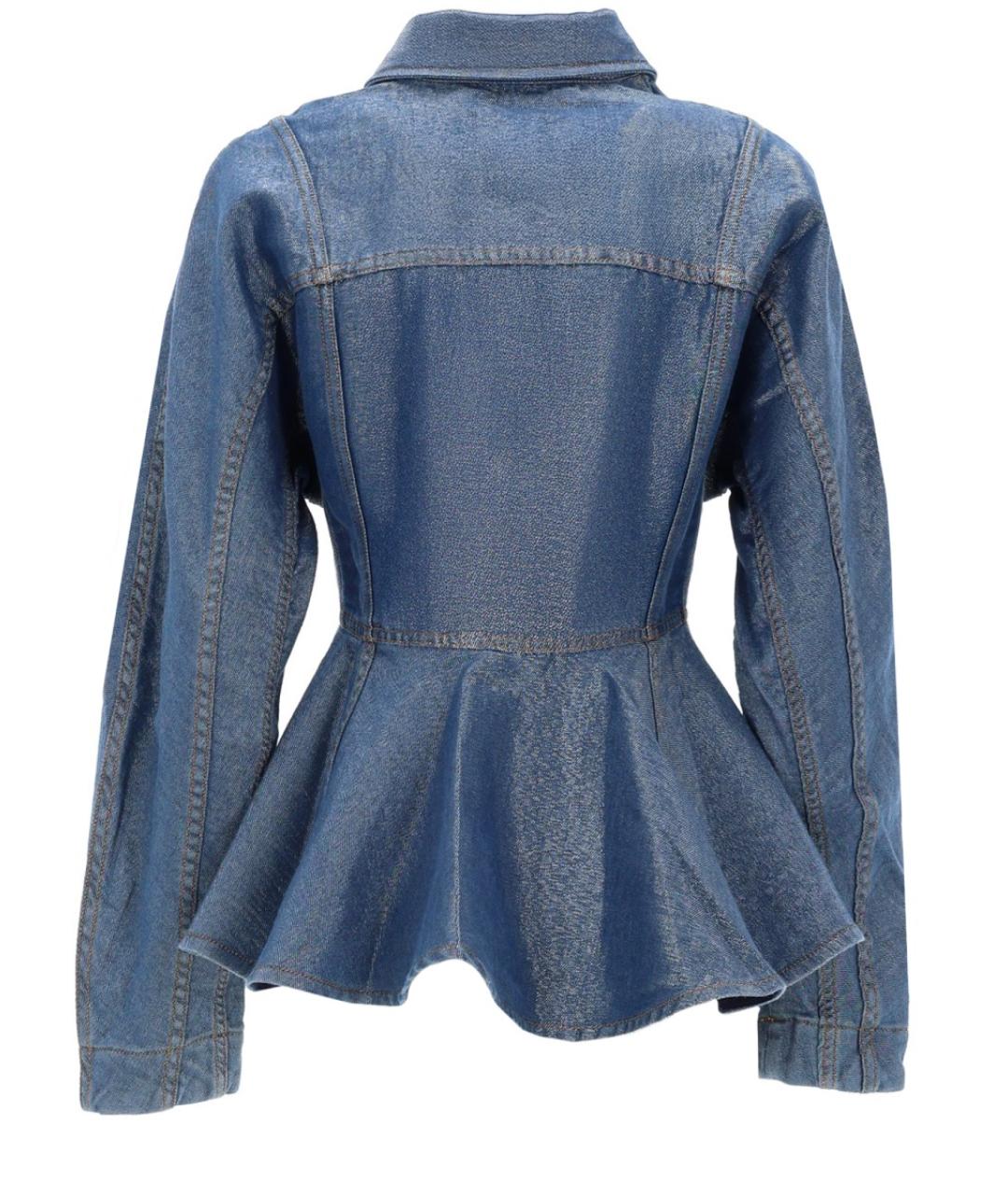 GANNI Синяя хлопковая блузы, фото 2