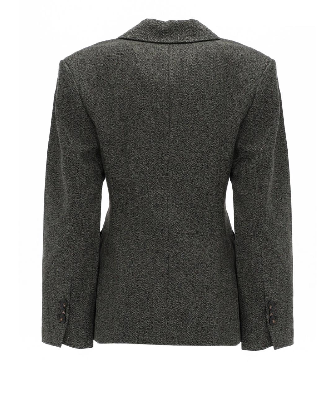 GANNI Зеленый хлопковый жакет/пиджак, фото 2