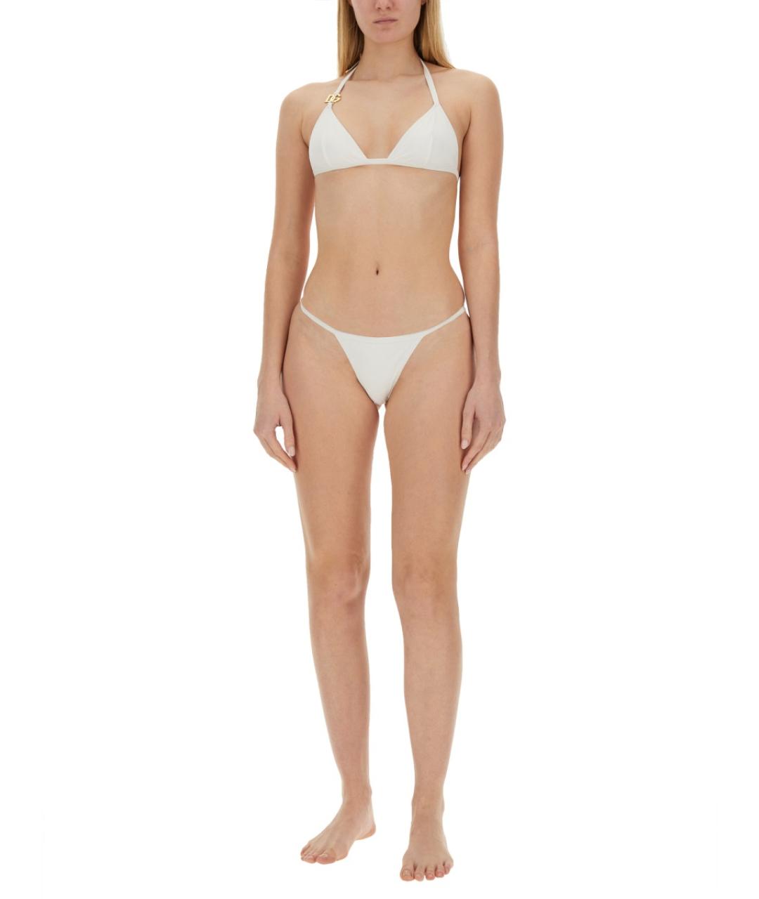 DOLCE&GABBANA Белый полиамидовый купальник, фото 2