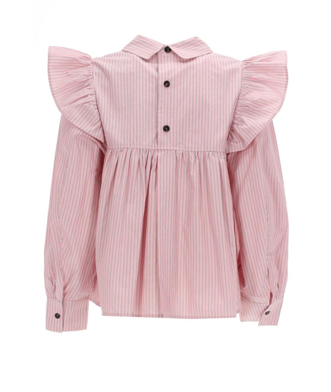 GANNI Розовая хлопковая блузы, фото 2