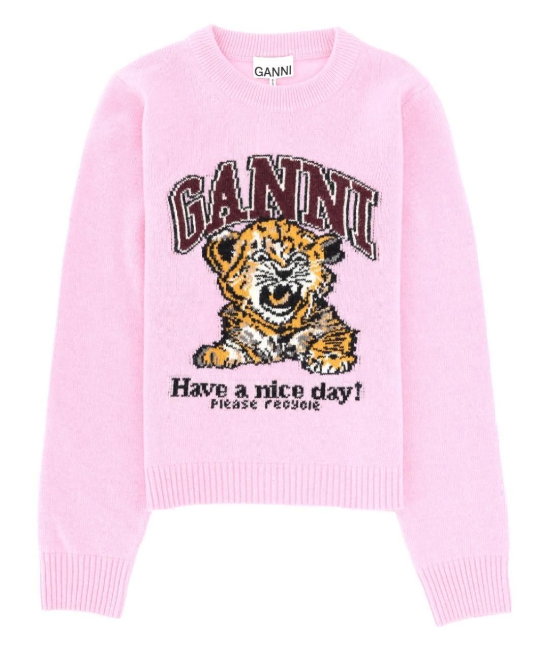 GANNI Мульти шерстяной джемпер / свитер, фото 1