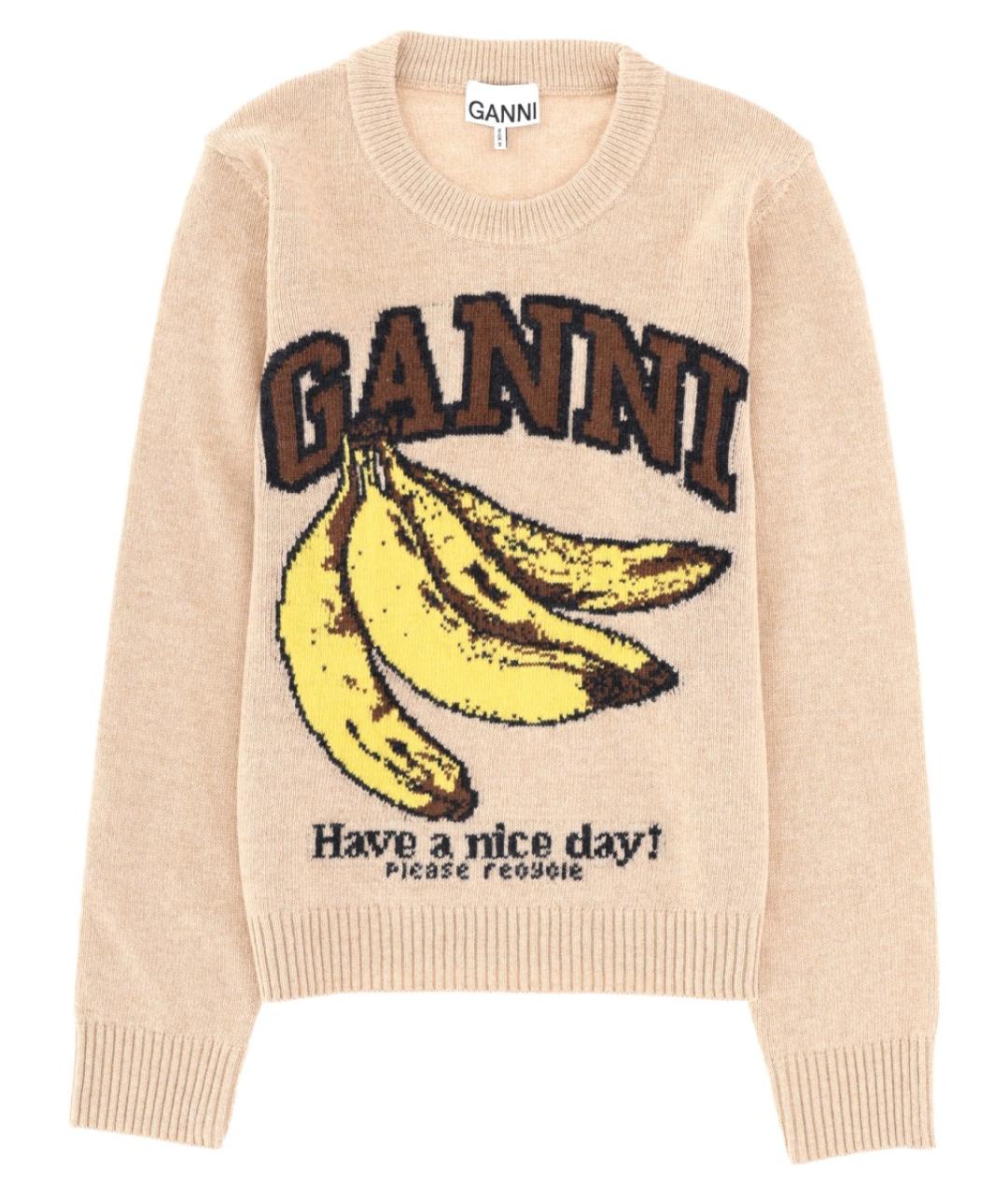 GANNI Мульти шерстяной джемпер / свитер, фото 1