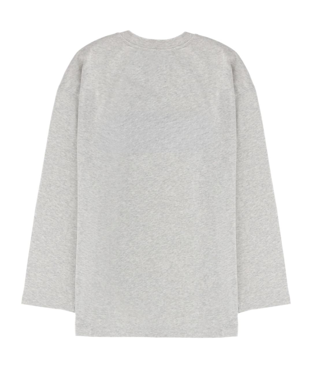 ROTATE Серая хлопковая футболка, фото 2