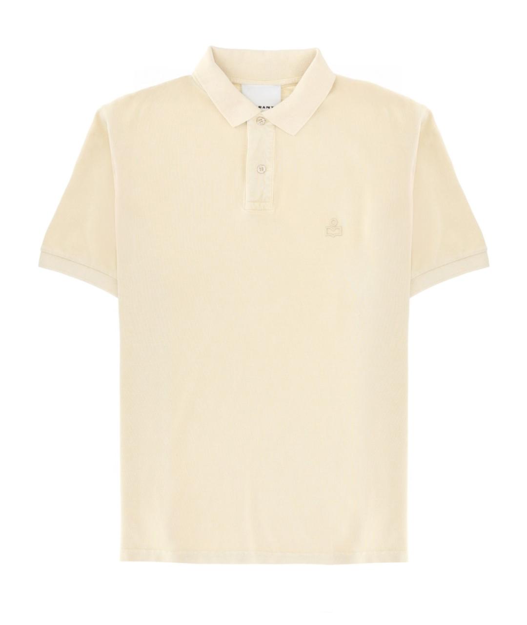 ISABEL MARANT Желтое хлопковое поло с коротким рукавом, фото 1
