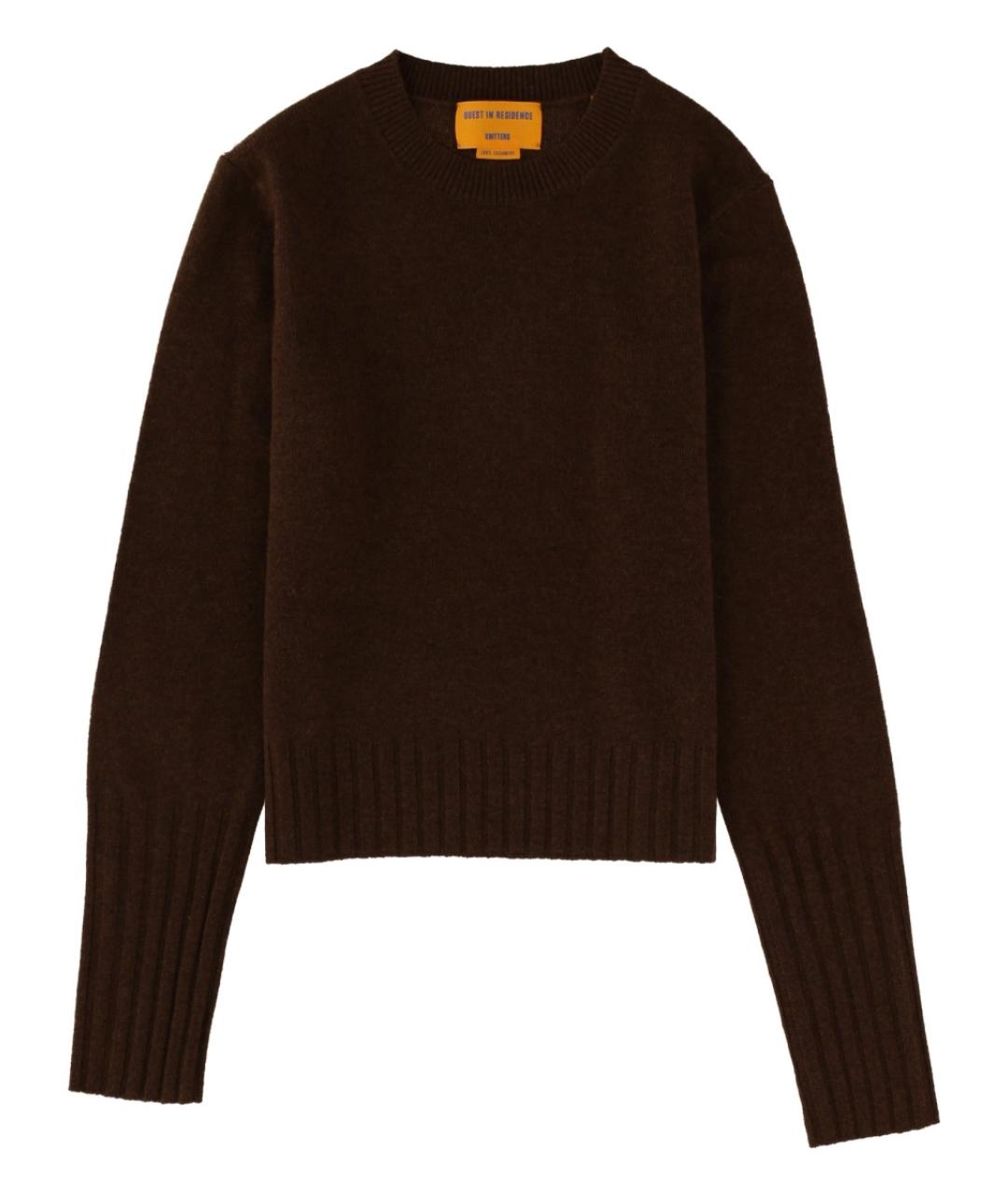 GUEST IN RESIDENCE Коричневый кашемировый джемпер / свитер, фото 1