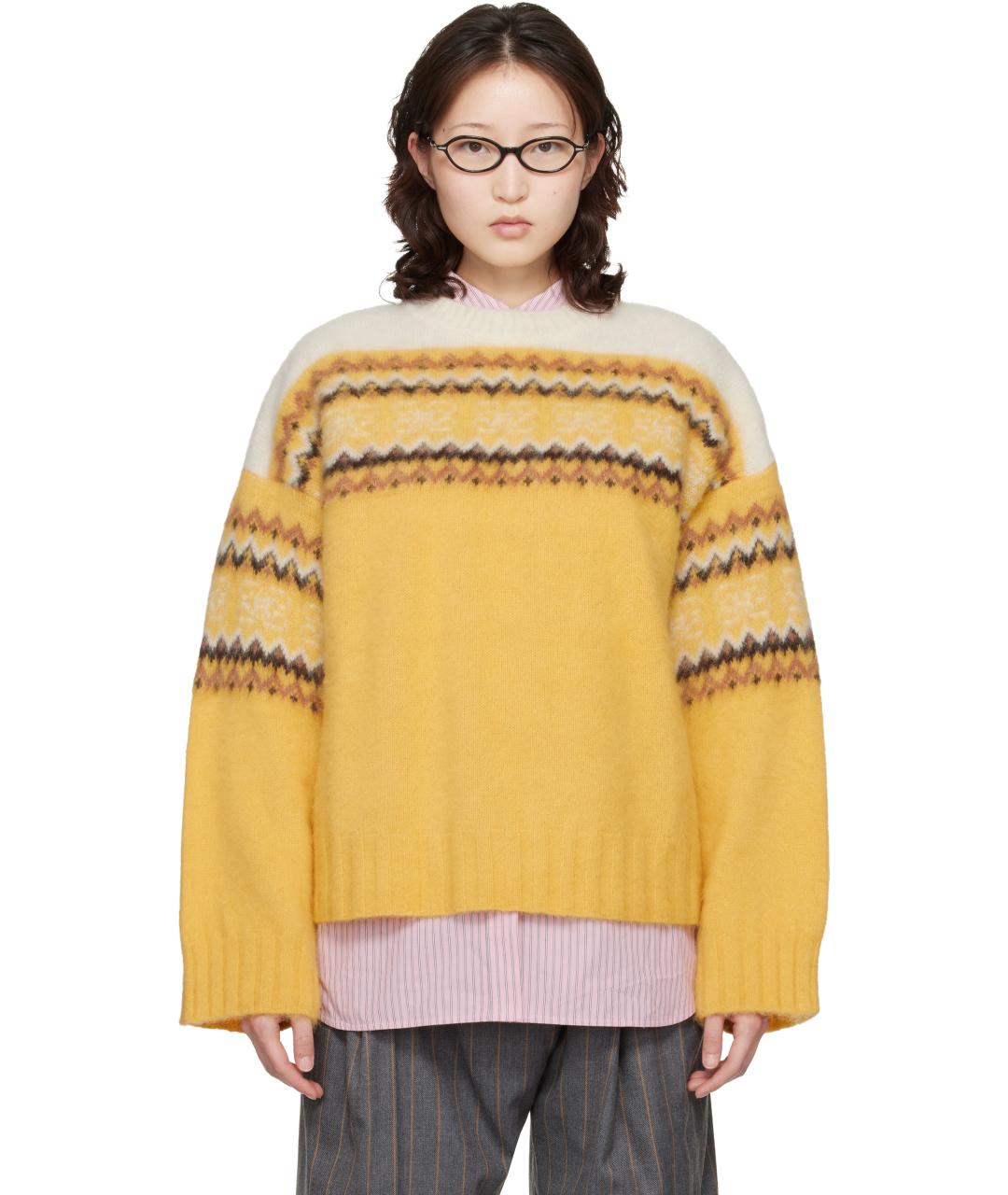 GANNI Мульти шерстяной джемпер / свитер, фото 3