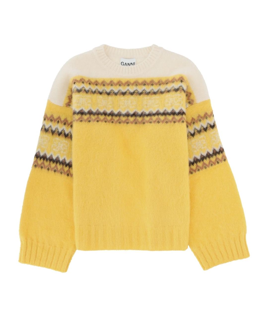 GANNI Мульти шерстяной джемпер / свитер, фото 1