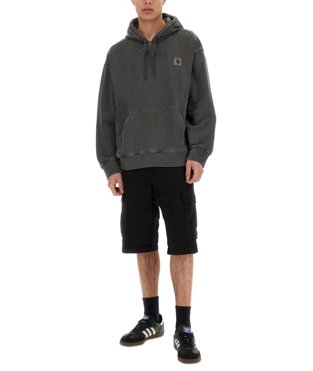 CARHARTT WIP Черные хлопковые шорты, фото 3