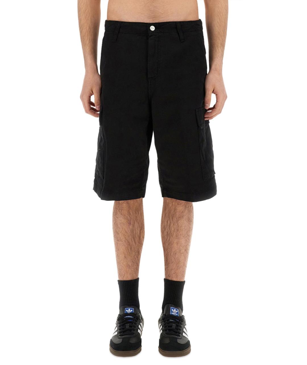 CARHARTT WIP Черные хлопковые шорты, фото 2