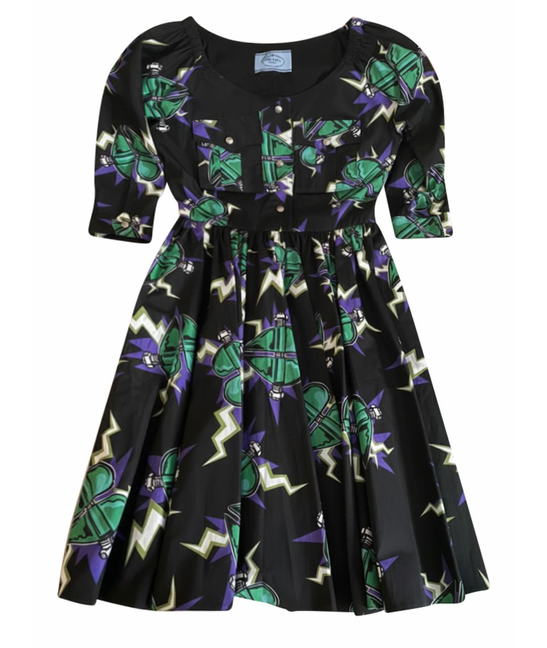 PRADA Мульти хлопковое повседневное платье, фото 1