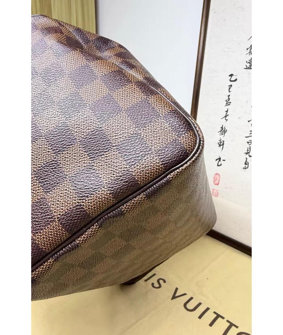 LOUIS VUITTON Коричневая сумка с короткими ручками, фото 3