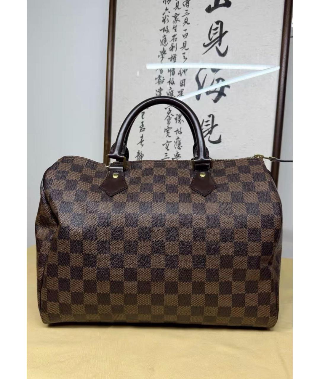 LOUIS VUITTON Коричневая сумка с короткими ручками, фото 9