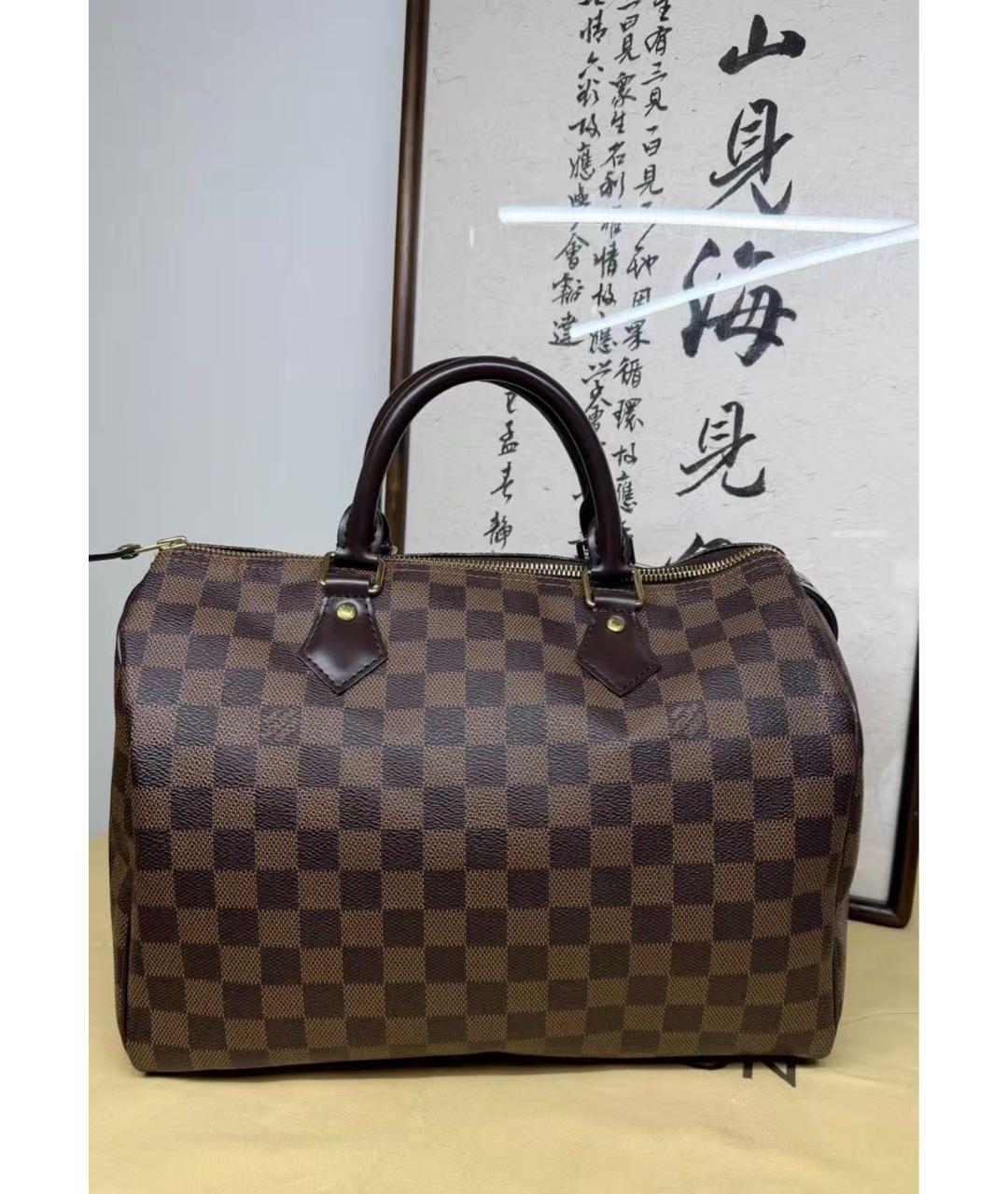 LOUIS VUITTON Коричневая сумка с короткими ручками, фото 2