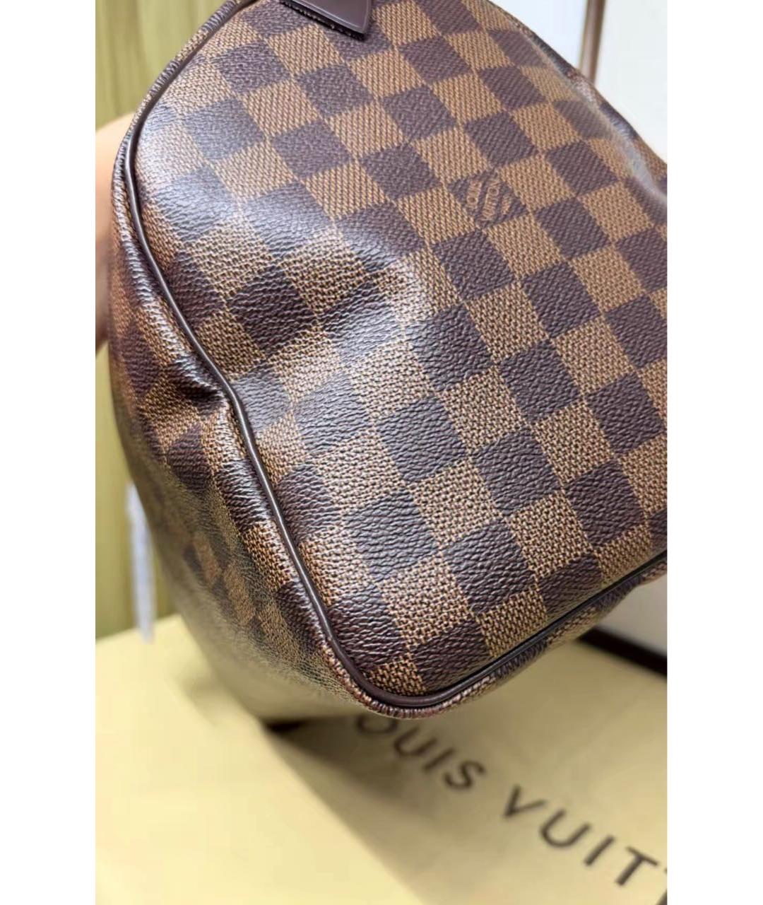 LOUIS VUITTON Коричневая сумка с короткими ручками, фото 5