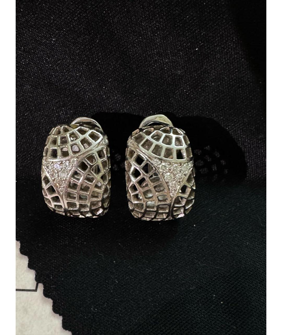 CARTIER Белые платиновые серьги, фото 2