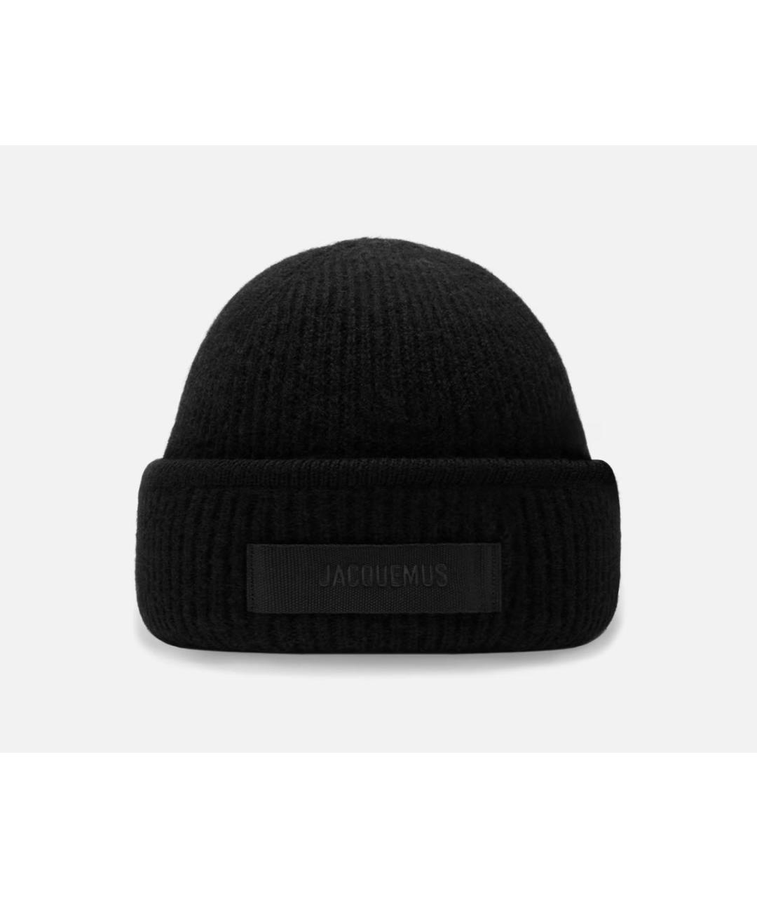 JACQUEMUS Черная шерстяная шапка, фото 9