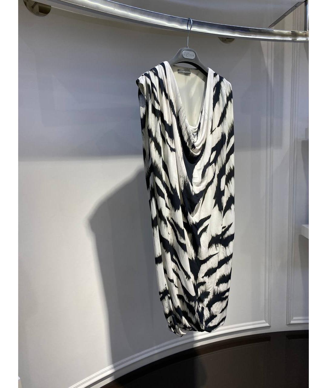 ALEXANDER MCQUEEN Белое шелковое коктейльное платье, фото 2