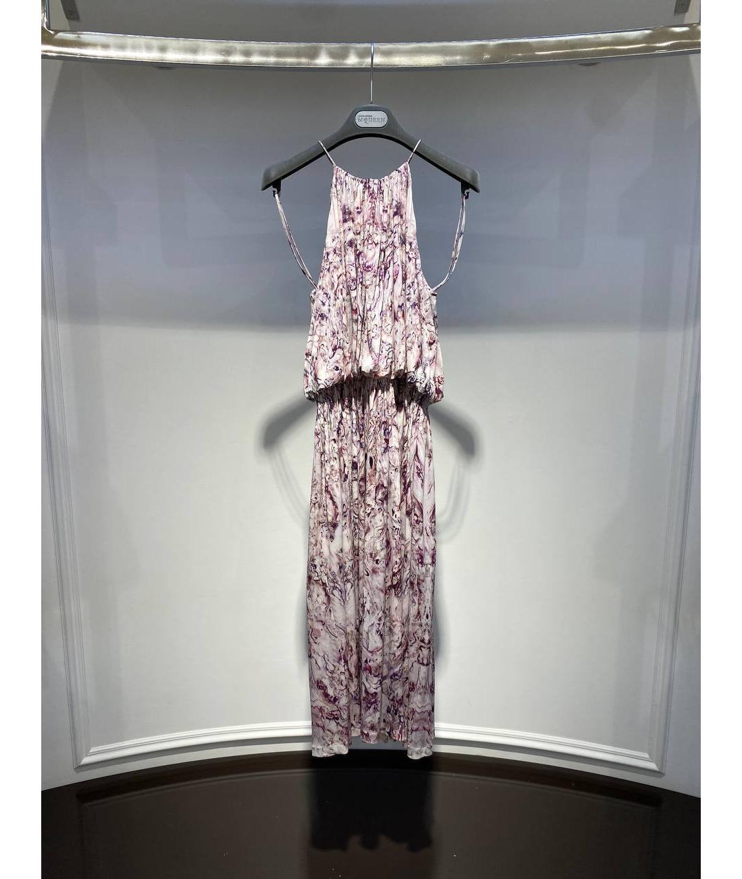 ALEXANDER MCQUEEN Розовое шелковое коктейльное платье, фото 4