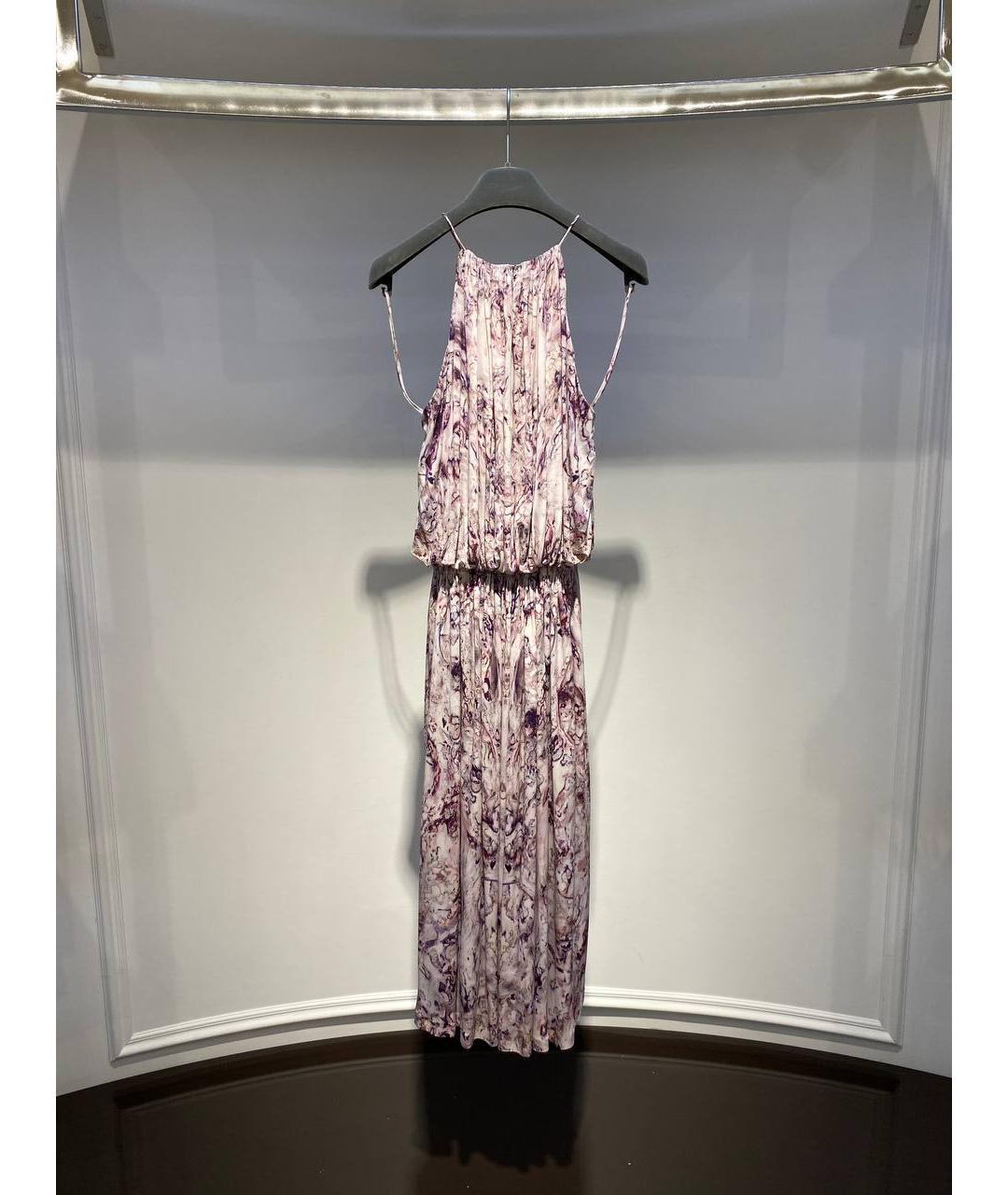 ALEXANDER MCQUEEN Розовое шелковое коктейльное платье, фото 3